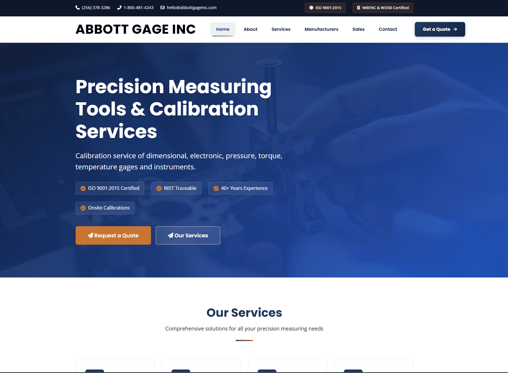 Abbott Gage New Website